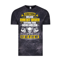 Cloud Black forklift operator get out of my way forklift driver t shirt Vintage Tee - SnappyArt
