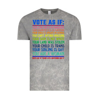 Cloud Rock Vote As If Your Life Depends On It Human Rights Vintage Tee - SnappyArt
