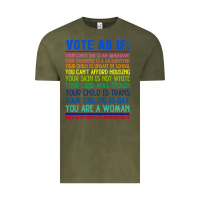 Vintage Olive Vote As If Your Life Depends On It Human Rights Vintage Tee - SnappyArt