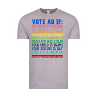 Vintage Zinc Vote As If Your Life Depends On It Human Rights Vintage Tee - SnappyArt