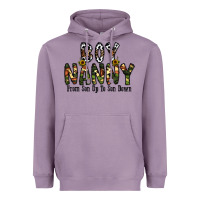 Lavender boy nanny from son up to son down Heavyweight Hoodie - CowhideDigitalArt