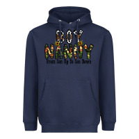 Navy boy nanny from son up to son down Heavyweight Hoodie - CowhideDigitalArt