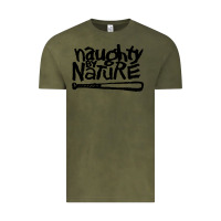 Vintage Olive naughty by nature Vintage Tee - SnappyArt