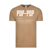 Vintage Coffee Pop Pop Gifts Grandpa Fathers Day Pop-Pop Vintage Tee - SnappyArt