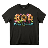 Asphalt god is my refuge and strength Heavy Core Tee - MaliasSmallBusiness