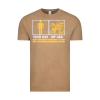 Vintage Coffee mens my dad is a drummer your dad not drum player father's day t shirt Vintage Tee - SnappyArt