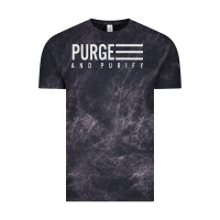 Cloud Black Purge And Purify Graphic Vintage Tee - SnappyArt
