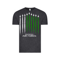 Vintage Black pakistan air force shirt   pakistani flag men women kids t shirt Vintage Tee - SnappyArt