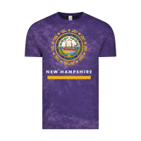Cloud Purple new hampshire state flag new Vintage Tee - SnappyArt