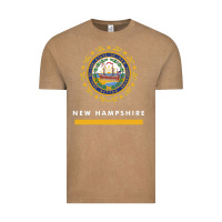 Vintage Coffee new hampshire state flag new Vintage Tee - SnappyArt