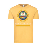 Vintage Mustard new hampshire state flag new Vintage Tee - SnappyArt