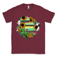 Burgundy Chihuahua State Of Mexico Map Classic Tee - RanaPortraitStore
