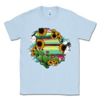 Dusty Blue Chihuahua State Of Mexico Map Classic Tee - RanaPortraitStore