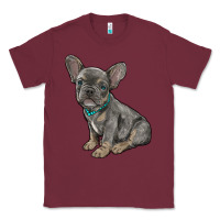 Burgundy french bulldog Classic Tee - RanaPortraitStore