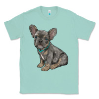 Seafoam french bulldog Classic Tee - RanaPortraitStore