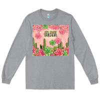 Heather Grey not today succa tumbler Long Sleeve Tee - TumblerDesignByShophia