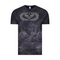 Cloud Black Air Force Civil Engineer Badge Vintage Tee - SnappyArt