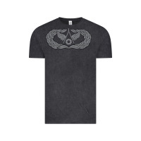 Vintage Black Air Force Civil Engineer Badge Vintage Tee - SnappyArt