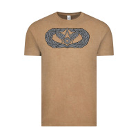 Vintage Coffee Air Force Civil Engineer Badge Vintage Tee - SnappyArt
