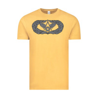 Vintage Mustard Air Force Civil Engineer Badge Vintage Tee - SnappyArt