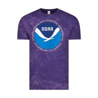 Cloud Purple noaa national oceanic and atmospheric administrati Vintage Tee - SnappyArt