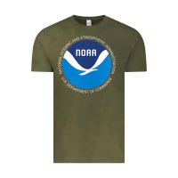 Vintage Olive noaa national oceanic and atmospheric administrati Vintage Tee - SnappyArt
