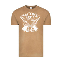 Vintage Camel Snitches Are A Dying Breed Motorcycle Biker Gun Vintage Tee - SnappyArt