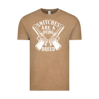 Vintage Coffee Snitches Are A Dying Breed Motorcycle Biker Gun Vintage Tee - SnappyArt