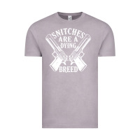 Vintage Zinc Snitches Are A Dying Breed Motorcycle Biker Gun Vintage Tee - SnappyArt