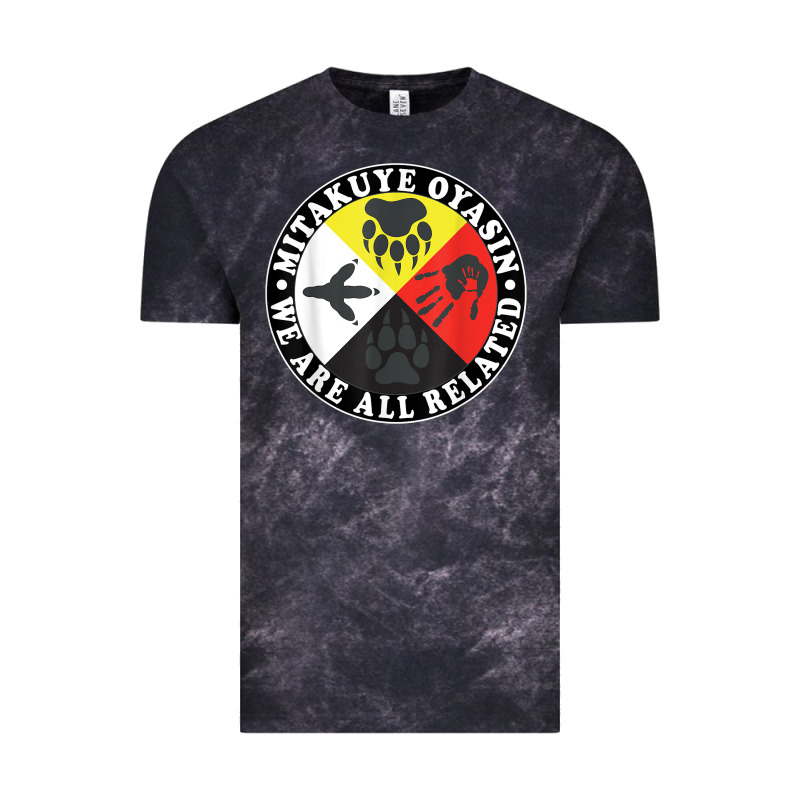 Native American Medicine Wheel, Mitakuye Oyasin T Shirt Vintage Tee by SnappyArt | Teevron