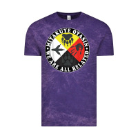 Cloud Purple native american medicine wheel, mitakuye oyasin t shirt Vintage Tee - SnappyArt