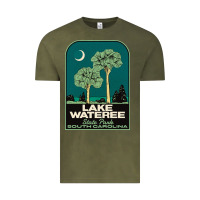 Vintage Olive Trending Lake Wateree State Park Sc Vintage Travel Vintage Tee - SnappyArt