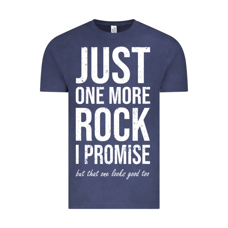 Rockhounds Gear Gift Just One More Rock Funny Rockhounding Vintage Tee by SnappyArt | Teevron