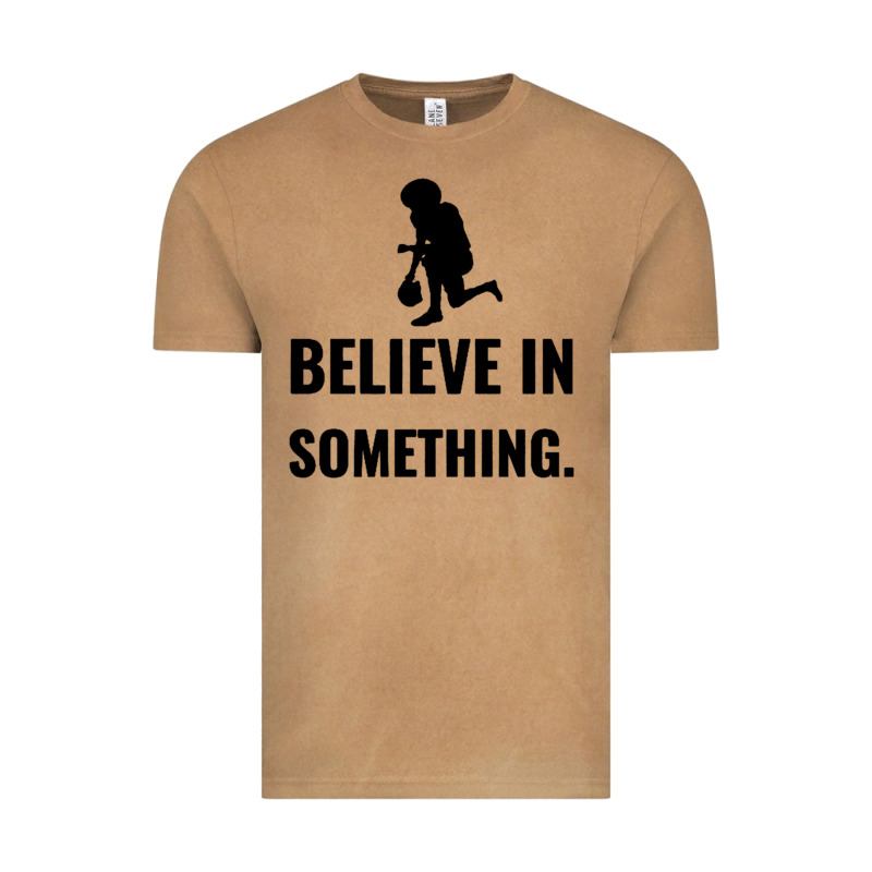 Colin Kaepernick Believe In Something Vintage Tee by SnappyArt | Teevron