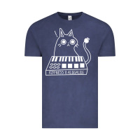 Vintage Denim The KIFFNESS X ALUGALUG white cat Classic Vintage Tee - SnappyArt