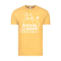 Vintage Mustard The KIFFNESS X ALUGALUG white cat Classic Vintage Tee - SnappyArt