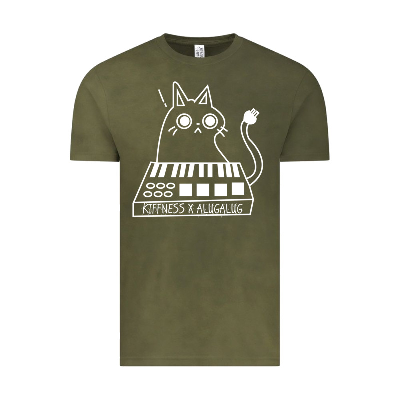 The Kiffness X Alugalug White Cat Classic Vintage Tee by SnappyArt | Teevron
