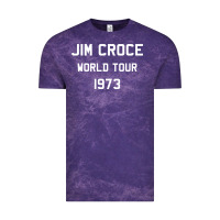 Cloud Purple Jim Croce World Tour 1973 Vintage Tee - SnappyArt