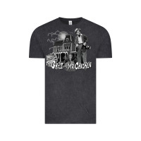 Vintage Black the ghost and mr chicken green Vintage Tee - FloraArt