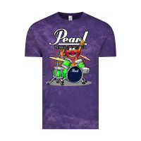 Cloud Purple ANIMAL DRUMMER PEARL DRUMS Vintage Tee - FloraArt