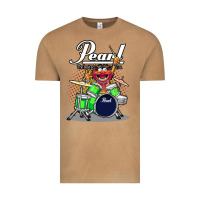 Vintage Camel ANIMAL DRUMMER PEARL DRUMS Vintage Tee - FloraArt