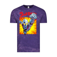 Cloud Purple ultraman exclusive yellow Vintage Tee - FloraArt