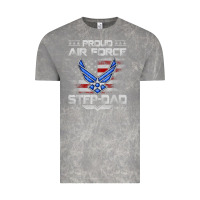 Cloud Rock proud air force step dad veteran vintage flag veterans day t shirt Vintage Tee - FloraArt