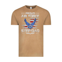 Vintage Camel proud air force step dad veteran vintage flag veterans day t shirt Vintage Tee - FloraArt
