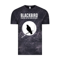 Cloud Black blackbird singing in the dead of night t shirt Vintage Tee - FloraArt