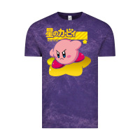 Cloud Purple kirby men's pink Vintage Tee - FloraArt