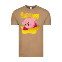 Vintage Coffee kirby men's pink Vintage Tee - FloraArt