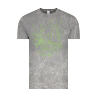 Cloud Rock Cyberpunk samurai Neon Green Vintage Tee - FloraArt