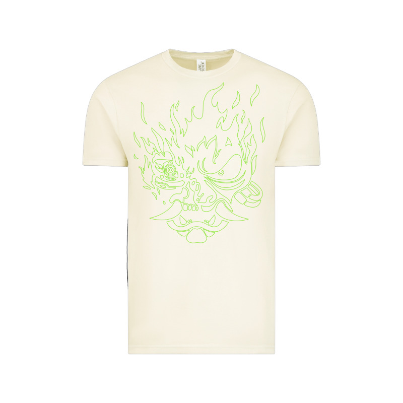 Cyberpunk Samurai Neon Green Vintage Tee by FloraArt | Teevron
