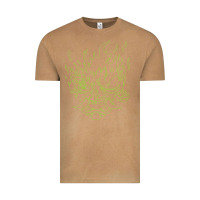 Vintage Camel Cyberpunk samurai Neon Green Vintage Tee - FloraArt